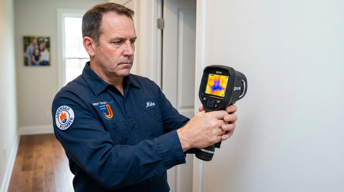 Thermal imaging leak detection by Johns Plumbing LLC in Freedom